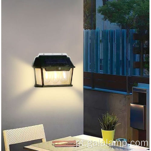 Aplique de parede externa de jardim para iluminação noturna eficiente